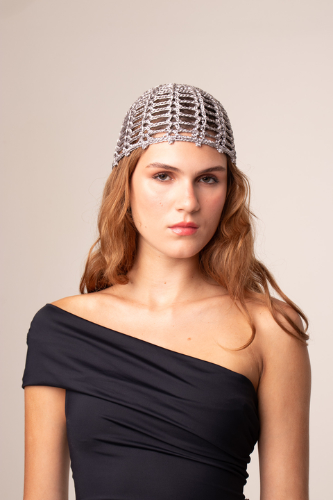 Headpiece Crochê prata (envio imediato) LIMITADO - comprar online