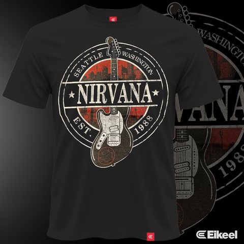 Remera Estampada NIRVANA GUITARRA
