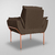 Poltrona Decorativa sala/salão de Luxo - Base de Ferro Rose - loja online