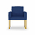 Kit 02 Poltronas Cadeira sala Decorativa- Base Ferro Dourado na internet