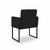Poltrona Moderna Recepção/salão - Base de Ferro Preto - comprar online