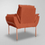 Kit 02 Poltronas Luxo Moderna 12 Cores - Base Ferro Rose na internet