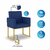 Kit 02 Poltronas Cadeira sala Decorativa- Base Ferro Dourado - loja online