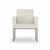 Poltrona Moderna Recepção/salão - Base de Ferro Cinza - comprar online