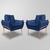 Kit 02 Poltronas Luxo Moderna 12 Cores - Base Ferro Rose - Dávila Decor | Poltronas Exclusivas e Confortáveis 