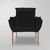 Kit 02 Poltronas Luxo Decorativa 12 Cores - Base Ferro Cobre - comprar online