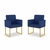 Kit 02 Poltronas Cadeira sala Decorativa- Base Ferro Dourado - comprar online