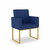 Kit 02 Poltronas Cadeira sala Decorativa- Base Ferro Dourado - Dávila Decor | Poltronas Exclusivas e Confortáveis 