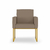 Kit 02 Poltronas Cadeira sala Decorativa- Base Ferro Dourado - Dávila Decor | Poltronas Exclusivas e Confortáveis 