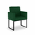 Poltrona Moderna Recepção/salão - Base de Ferro Preto - comprar online