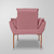 Imagem do Kit 02 Poltronas Luxo Decorativa 12 Cores - Base Ferro Cobre