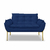 Namoradeira Luxo Recepção 12 Cores - Base Ferro Dourado - Dávila Decor | Poltronas Exclusivas e Confortáveis 