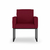 Kit 02 Poltronas Moderna sala Decorativa - Base Ferro Preta - loja online
