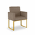 Kit 02 Poltronas Cadeira sala Decorativa- Base Ferro Dourado - loja online
