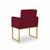 Kit 02 Poltronas Cadeira sala Decorativa- Base Ferro Dourado - Dávila Decor | Poltronas Exclusivas e Confortáveis 