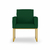 Kit 02 Poltronas Cadeira sala Decorativa- Base Ferro Dourado - loja online