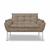 Namoradeira Luxo Clínica 12 Cores - Base Ferro Cinza - Dávila Decor | Poltronas Exclusivas e Confortáveis 