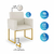 Kit 02 Poltronas Cadeira sala Decorativa- Base Ferro Dourado - Dávila Decor | Poltronas Exclusivas e Confortáveis 