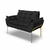 Namoradeira Luxo Recepção 12 Cores - Base Ferro Dourado - comprar online