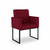 Imagem do Kit 02 Poltronas Moderna sala Decorativa - Base Ferro Preta