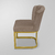 Cadeira Recepção Industrial Flor - Base De Ferro Dourado - comprar online