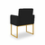 Kit 02 Poltronas Cadeira sala Decorativa- Base Ferro Dourado - loja online