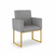 Kit 02 Poltronas Cadeira sala Decorativa- Base Ferro Dourado - Dávila Decor | Poltronas Exclusivas e Confortáveis 