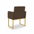Kit 02 Poltronas Cadeira sala Decorativa- Base Ferro Dourado na internet