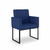 Poltrona Moderna Recepção/salão - Base de Ferro Preto - Dávila Decor | Poltronas Exclusivas e Confortáveis 