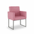 Poltrona Moderna Recepção/salão - Base de Ferro Cinza - comprar online