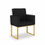 Kit 02 Poltronas Cadeira sala Decorativa- Base Ferro Dourado na internet