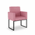 Kit 02 Poltronas Moderna sala Decorativa - Base Ferro Preta - comprar online