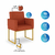Kit 02 Poltronas Cadeira sala Decorativa- Base Ferro Dourado - Dávila Decor | Poltronas Exclusivas e Confortáveis 