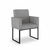 Poltrona Moderna Recepção/salão - Base de Ferro Preto - Dávila Decor | Poltronas Exclusivas e Confortáveis 