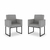 Kit 02 Poltronas Moderna sala Decorativa - Base Ferro Preta