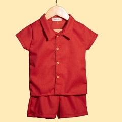 Conjunto de Linho Theo - Vermelho na internet