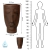 Vaso Para Planta Polietileno Face Homem Nutriplan - loja online