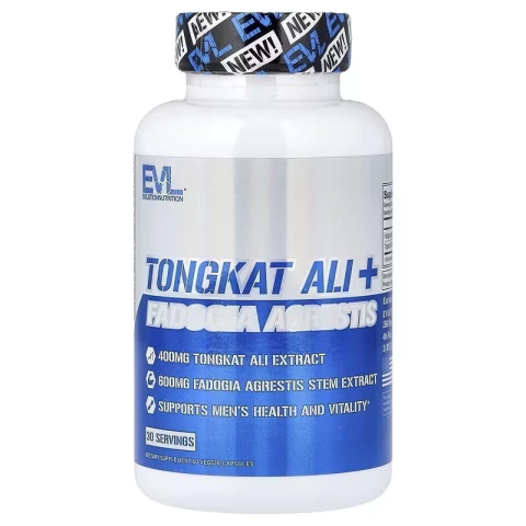 EVLution Nutrition Tongkat Ali + Fadogia agrestis, 60 cápsulas vegetales