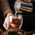 Vaso/taza café doble pared vidrio - Takeaway Digital