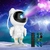 Lampara Astronauta Proyector de Galaxias - comprar online