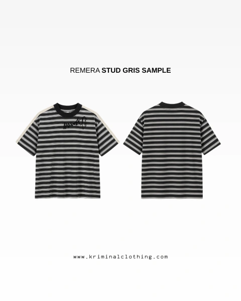 REMERA STUD GRIS SAMPLE