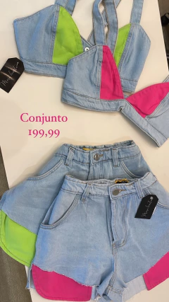 CONJUNTO JEANS COLORS na internet