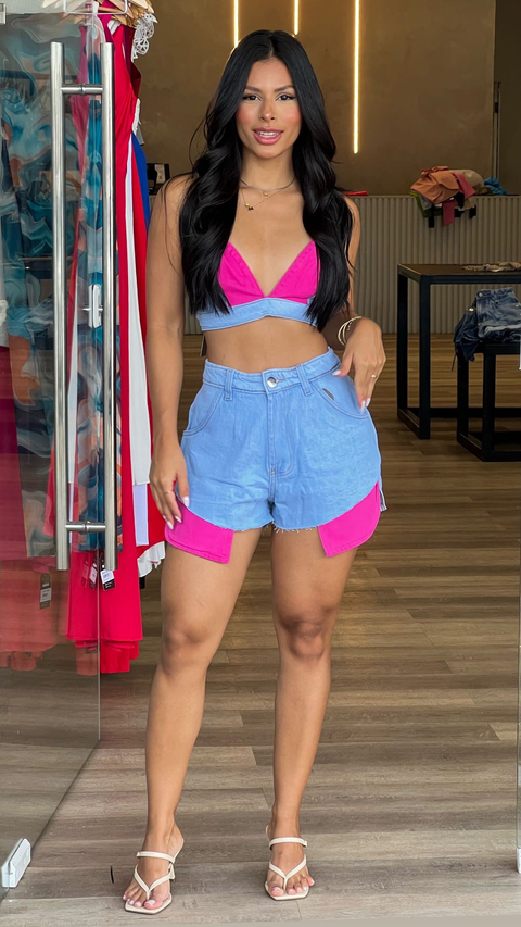 CONJUNTO JEANS COLORS
