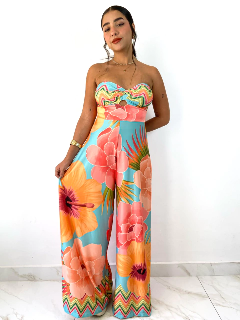 MACACÃO VANESSA - Jardim florido - comprar online