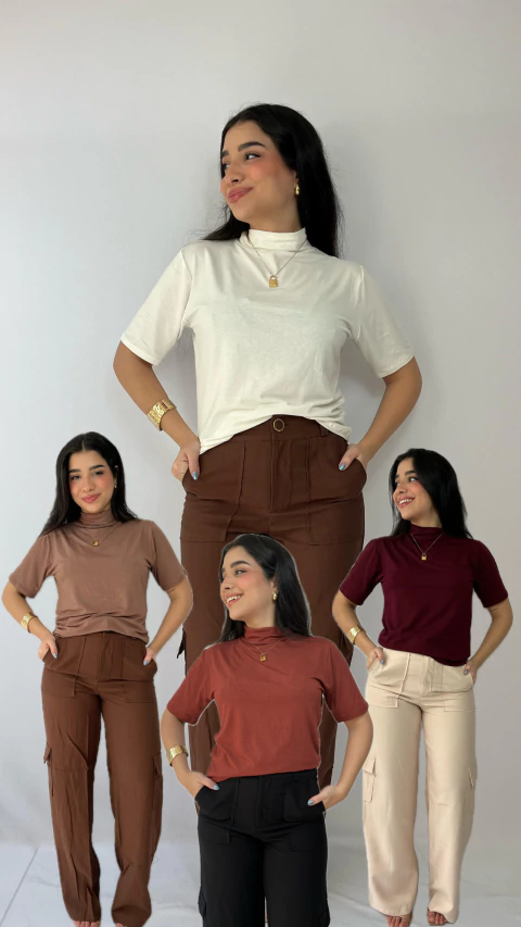 BLUSA DE MALHA GOLA ALTA - comprar online