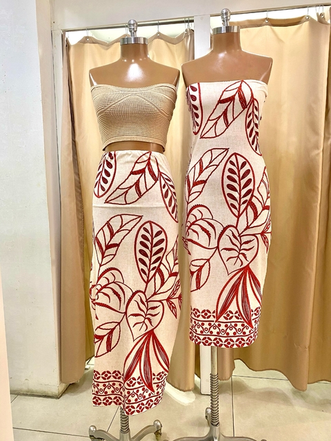 VESTIDO - SAIA - jardim vermelho