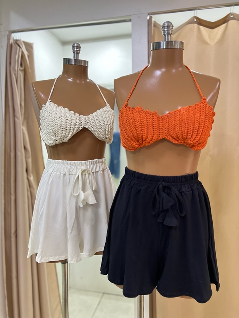 Cropped crochê concha