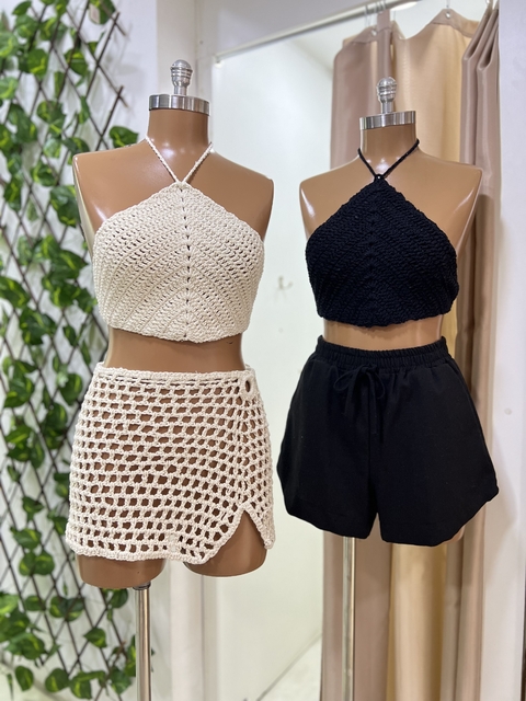 CROPPED TRANCOSO - crochê - comprar online