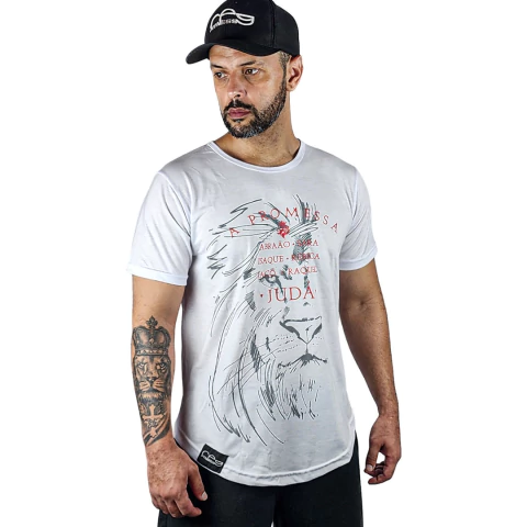 Camiseta Long Branca A Promessa