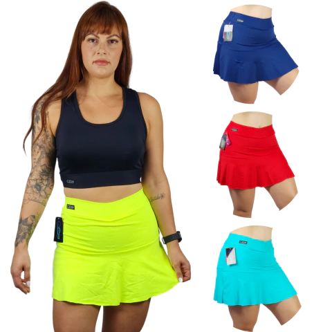 Shorts Saia Poliamida Liso